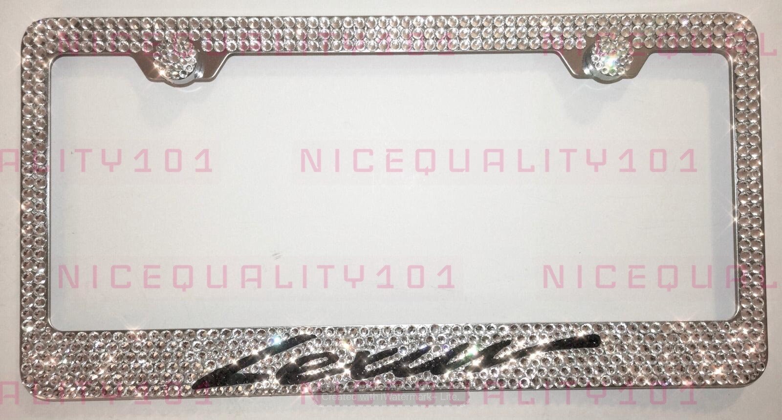Lexus F Sport License Plate Frame Holder Made w/ Swarovski Crystals eBay