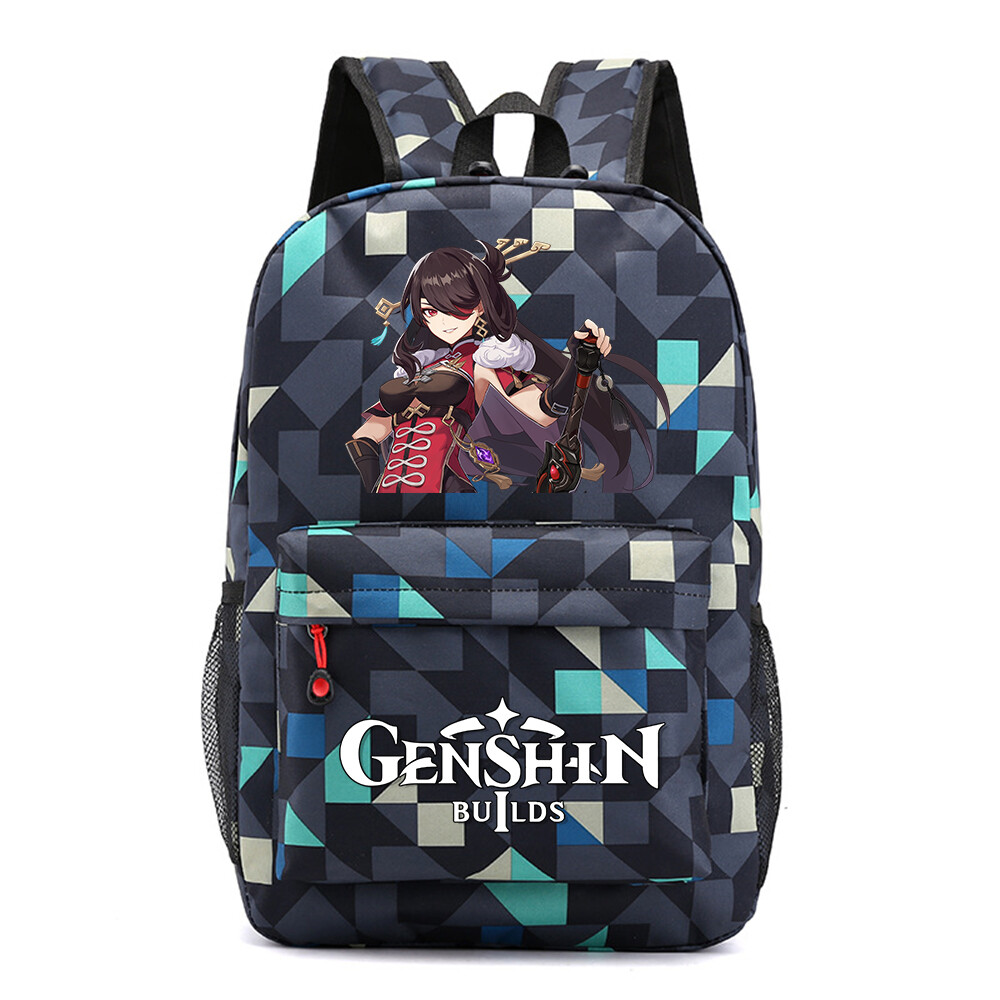 Genshin Impact Anime Casual Backpack School bag Laptop Knapsack
