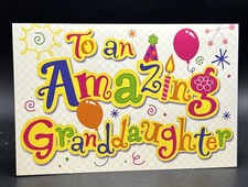 Happy Birthday Granddaughter Greeting Card w/Envelope