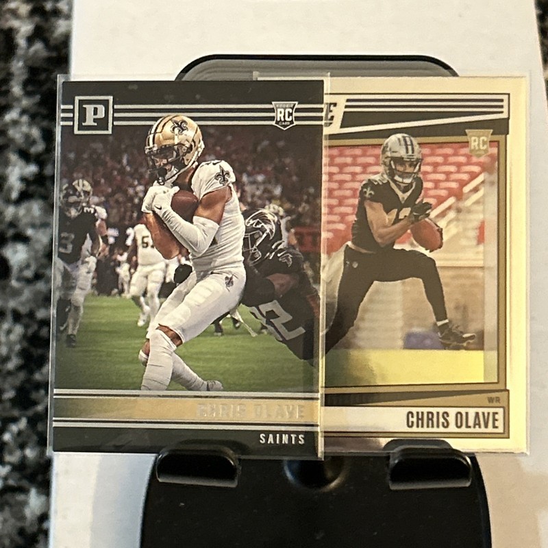 Chris Olave ROOKIE LOT Score chrome Rookies panini Saints RC