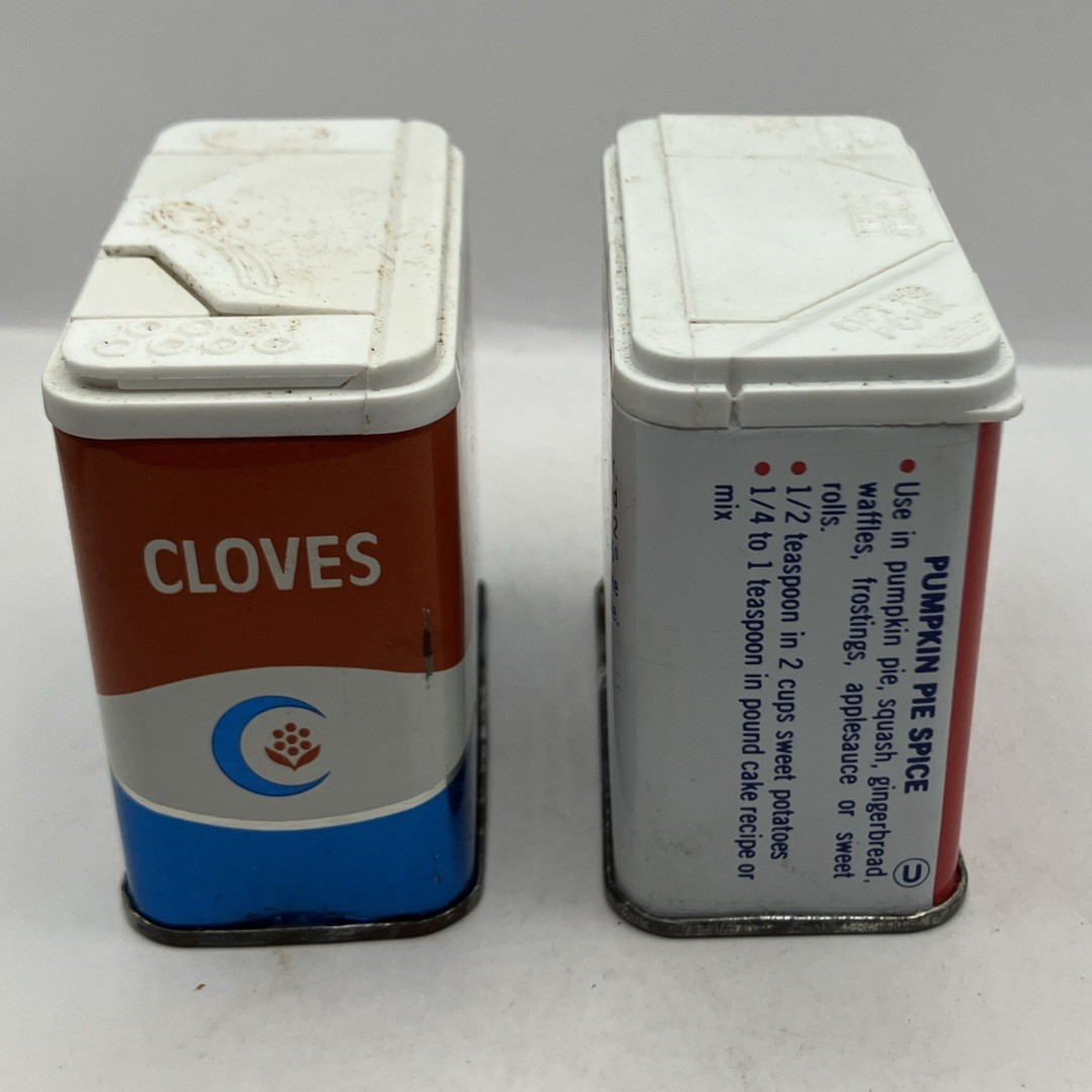 Vintage McCormick pumpkin pie Spice Crescent ground cloves set