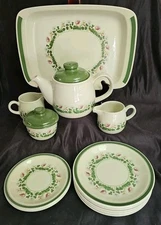 Figgjo Norway ANITRA Stoneware 17 pcs 1970s Dining Tea Dessert Lunch VGUC