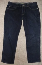 Lee Extreme Motion Straight Fit Tapered Leg Very Dark Wash Jeans Men's 36 x 29
