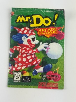 Mr. Do! Arcade Classic (Super Nintendo, 1996) SNES w/ Box & Manual