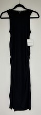 Beyond The Bump Beyond Yoga Black Sleeveless Ribbed Bodycon Maxi Dress Sz XS