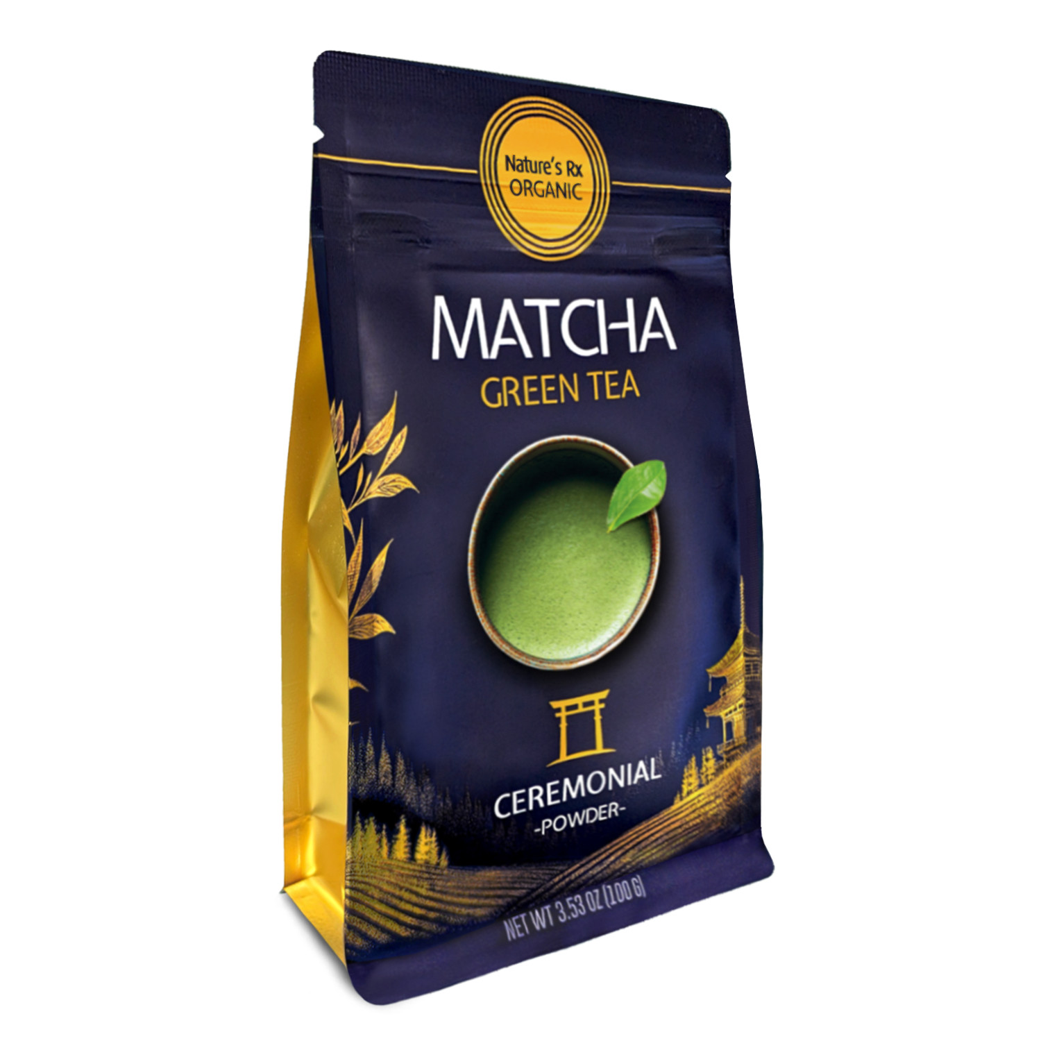 Nature&rsquo;s Rx CEREMONIAL MATCHA Powder &ndash; USDA Organic, Ric