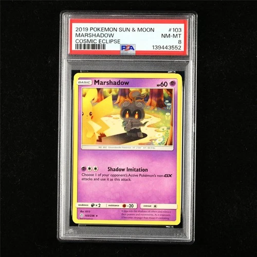 PSA 8 NM-MT 2019 Pokemon ENG Marshadow 103/236