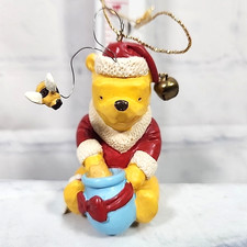 VTG Disney Classic Pooh Winnie The Pooh  Honey Pot Christmas Ornament 2.5x2