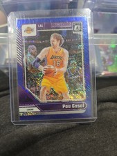 2024-25 Donruss Optic #234 Pau Gasol Blue Shimmer #/75 Los Angeles Lakers
