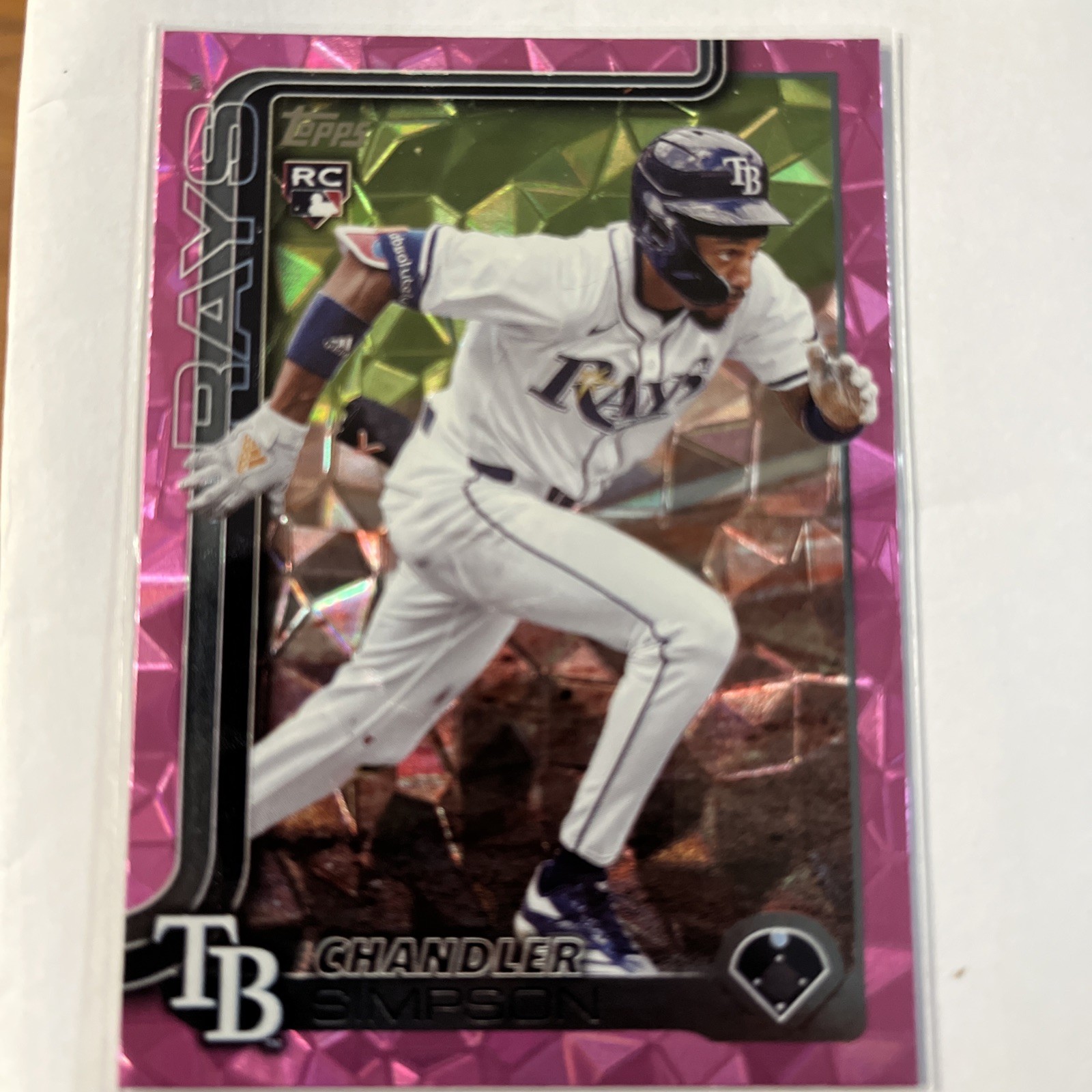 2025 Topps Update Series - Chandler Simpson #US277 Pink Diamante Foil (RC)
