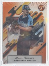 2025 Topps Pristine #285 Paul Skenes Pristine Orange Refractor # 11/25