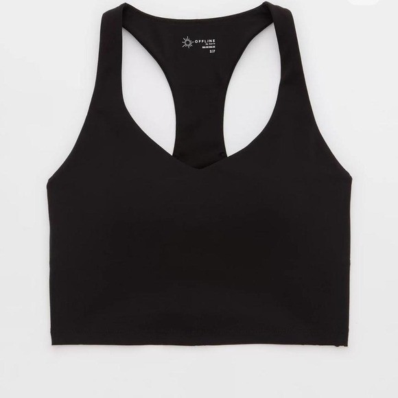 OFFLINE By Aerie Real Me Low Key Racerback Sports Bra XXS