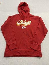 Women  s Kansas City Chiefs Hooded Sweatshirt Hoodie Medium Red NFL