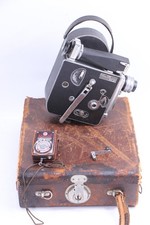 Rare Early Bolex H16 1938 9058 16mm Movie Camera C Mount Tri-Focal Works Fine
