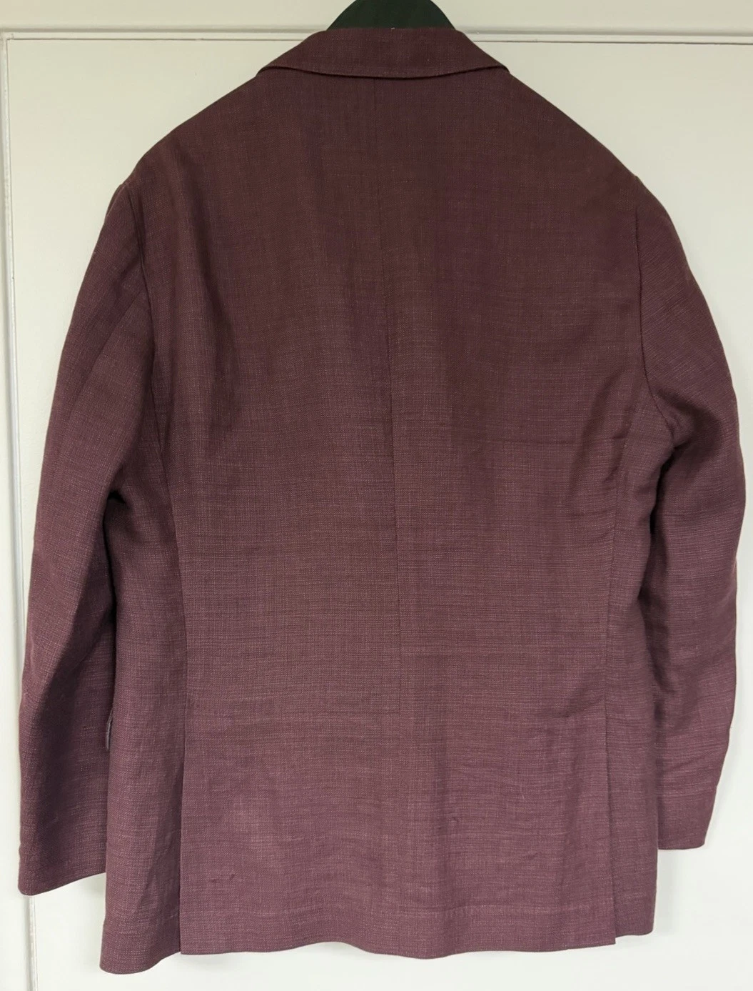 Brunello Cucinelli Men's Maroon Sport Coat Blazer Italian Tailored Size 54 - product detail image 4