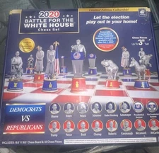 BulbHead 2020 Battle For The White House Chess Set