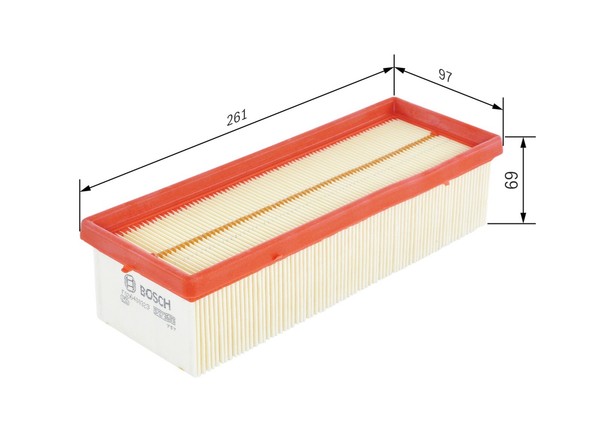 Bosch Luftfilter F 026 400 323 Filtereinsatz FüR Logan Dacia Sandero Duster MCV-image