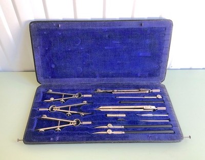 VINTAGE STAEDTLER TRADITION 13-TEILIGES PRÄZISIONSZEICHNUNGS- UND ZIRKS-SET V. SELTEN