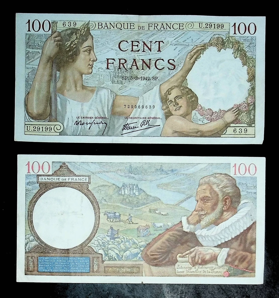 1942 Year French Paper Money for sale | eBay