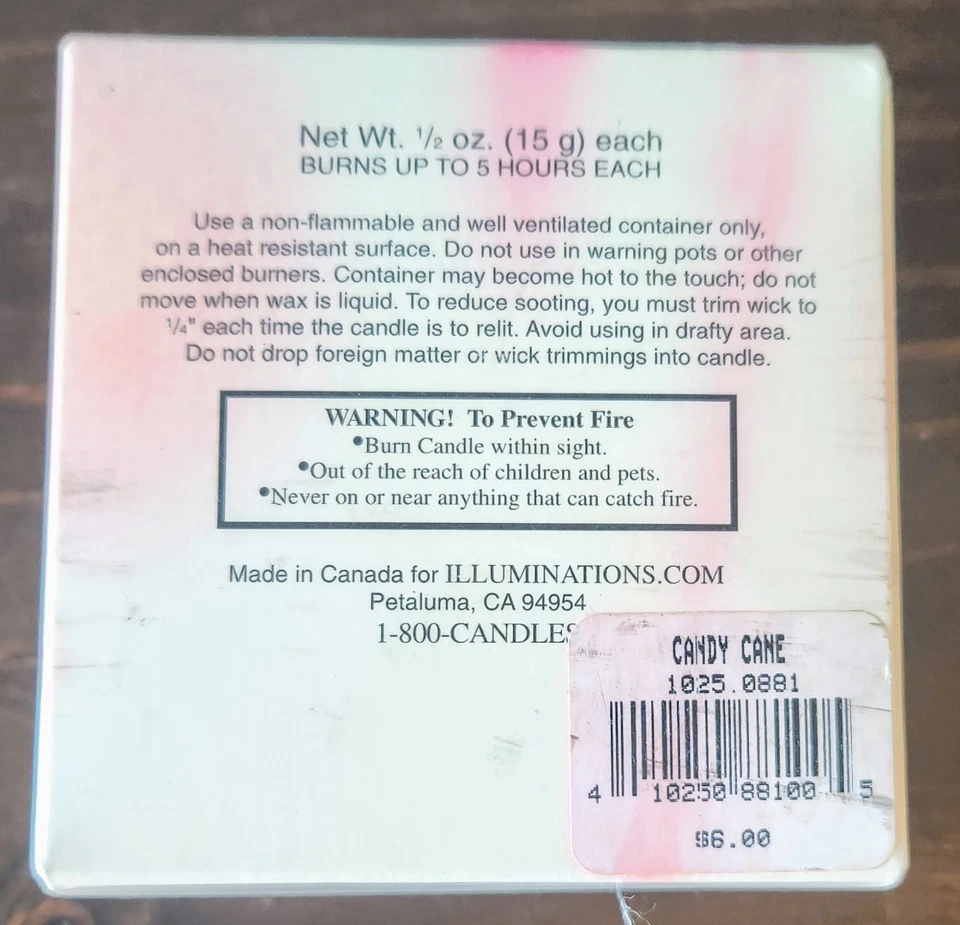 ¡NUEVO! Caja ILUMINACIONES Luces de Té Perfumadas Bastón de Caramelo 12 Tealights Navidad NAVIDAD Foto 4 de 4