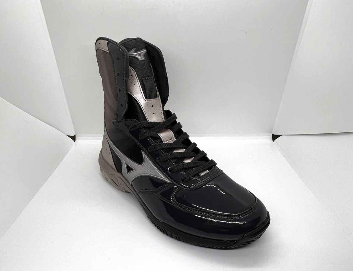 MIZUNO Boxing Shoes Wave Monster US7 ( 25cm ) Black Silver Naoya