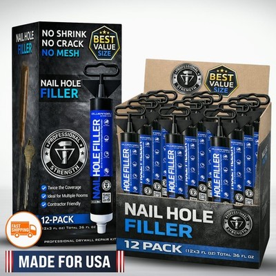 Glueangel Drywall Repair Kit 12x 3 oz Pack Wall Mending Agent Nail Hole Filler