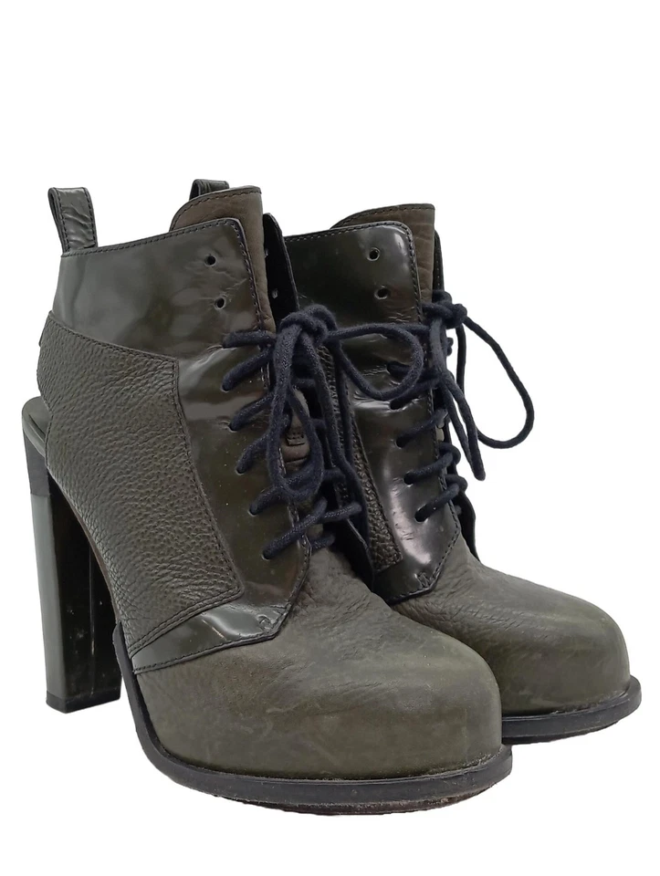 ALEXANDER WANG Bottines à lacets Dames Bottines T EU 37 kaki style décontracté - Photo 1/4