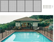 4 Ft. X 15 Ft. DIY Pool Safety Fence, Child & Pet Backyard Barrier, Temporary Me
