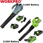 WORKPRO 20V Cordless Electric Leaf Blower 2A/4A Battery & Quick Charger Included