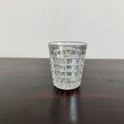 Vintage Geprägtes Design Klarglas Tequila Shot St Lambert Barware Belgien GT16