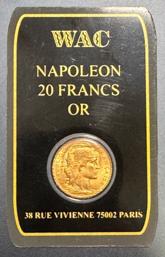 NAPOLEON 20 FRANCS GOLD MARIANNE COQ SUP