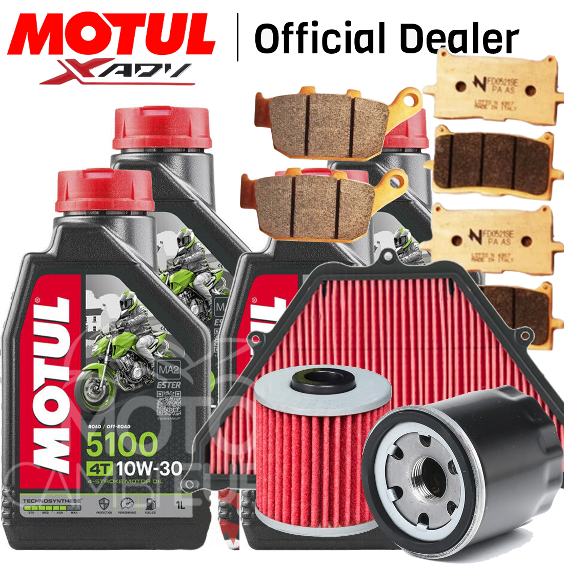 Kit Tagliando Honda X-ADV 750 - Olio 7100 10W40, Filtri Aria E Olio, Omaggio Portachiavi