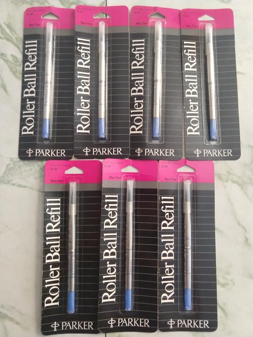 Parker Roller Ball Pen Refill Systemark Blue Ink 3 Floating New arrival