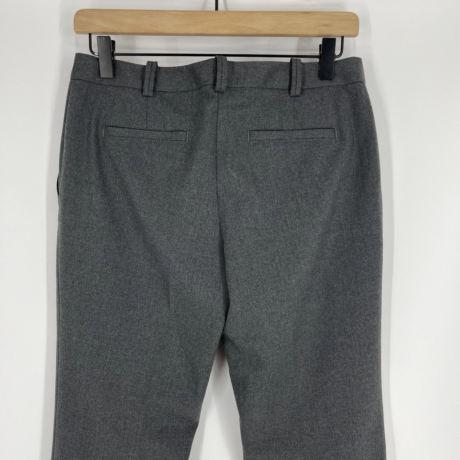 Pantaloni abito Tory Burch taglia 4 donna grigi lana Kane gambe larghe tasca alla caviglia