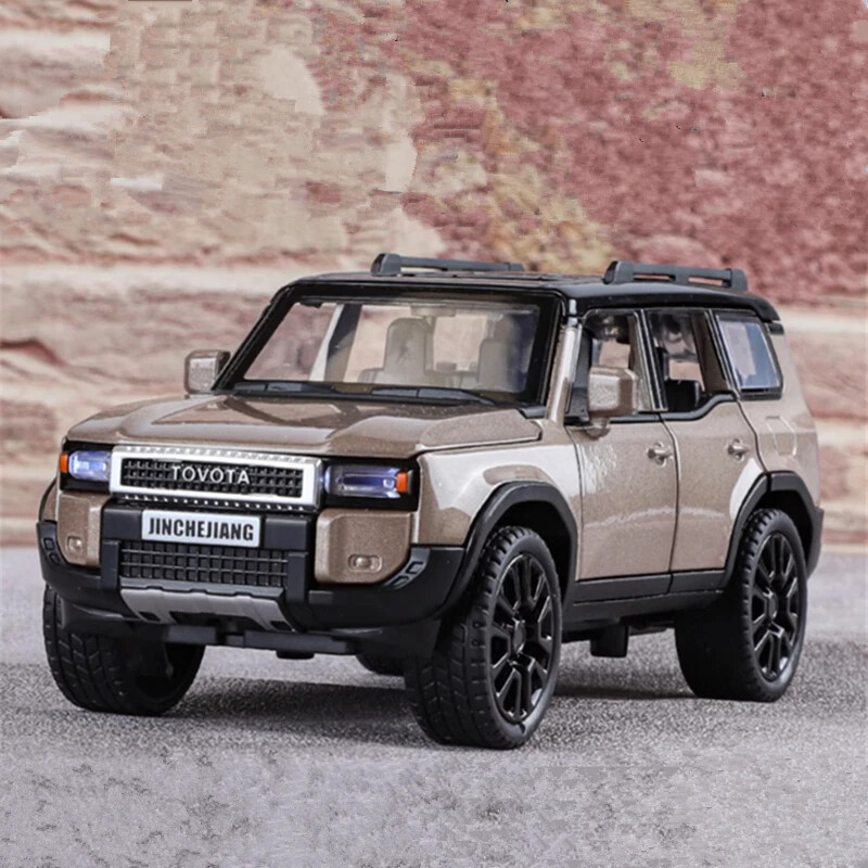 1/32 Toyota PRADO Land Cruiser Car Model Diecast Simulation Sound Light Kid Gift
