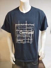 Rock and Roll Hall of Fame black xL t-shirt / we2140 r4 t50