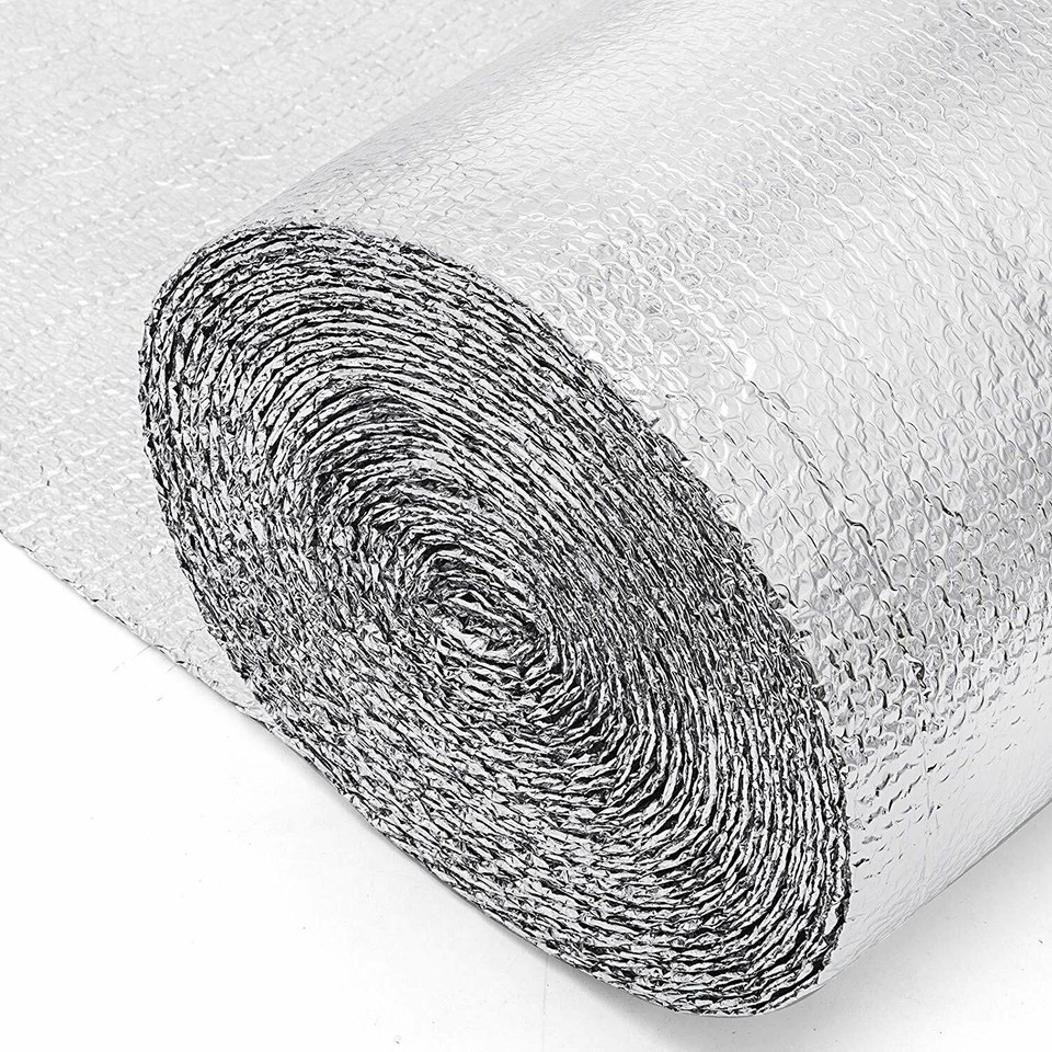 White Faced Double Bubble Reflective Foil Thermal Insulation (48