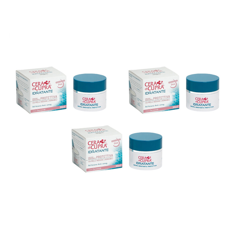 3pz CERA DI CUPRA CREMA IDRATANTE PROTETT. 24h Pelli Secche Sensibili 50ml