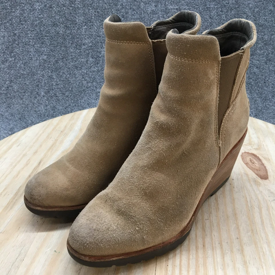 Sorel Botas Mujer 8.5 After Hours Chelsea Botines Marrón Gamuza Informales NL2567 214 Foto 3 de 4