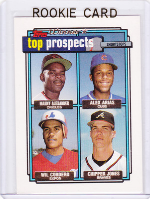 rare chipper jones baseball cards Amazon.com: Chipper Jones baseball card (Atlanta Braves) 1994 Upper Deck  #185 Rookie Season : Collectibles & Fine Art