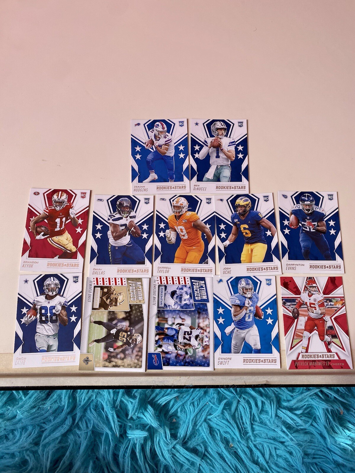 Huge Nfl Sports Card Lot ( Autos, Numbered, Parallels, Rookies & Pros) Over 400 view 4
