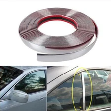 10mm Chrome Trim Molding Auto Car Body Side Trail Roof Door Decorate Strip 5M