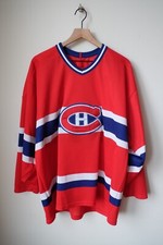 1983 CCM Maska Montréal Canadiens NHL Hockey Jersey XL Stitched Blank Canada