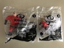 Lot of 2 Mcdonalds Incredibles 2 Happy Meal Toys
