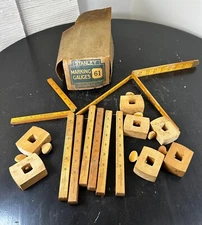 Stanley 61 Mortise Marking Gage Woodworking Depth Gauge 15 Pice set