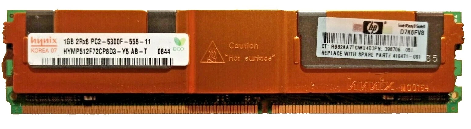 Hynix DDR2 Fb-DIMM SDRAM Memória (RAM) para Servidores de Rede