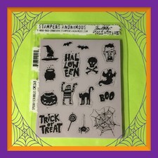Tim Holtz Stampers Anonymous SPOOKY SCRIBBLES CMS349  NEW  