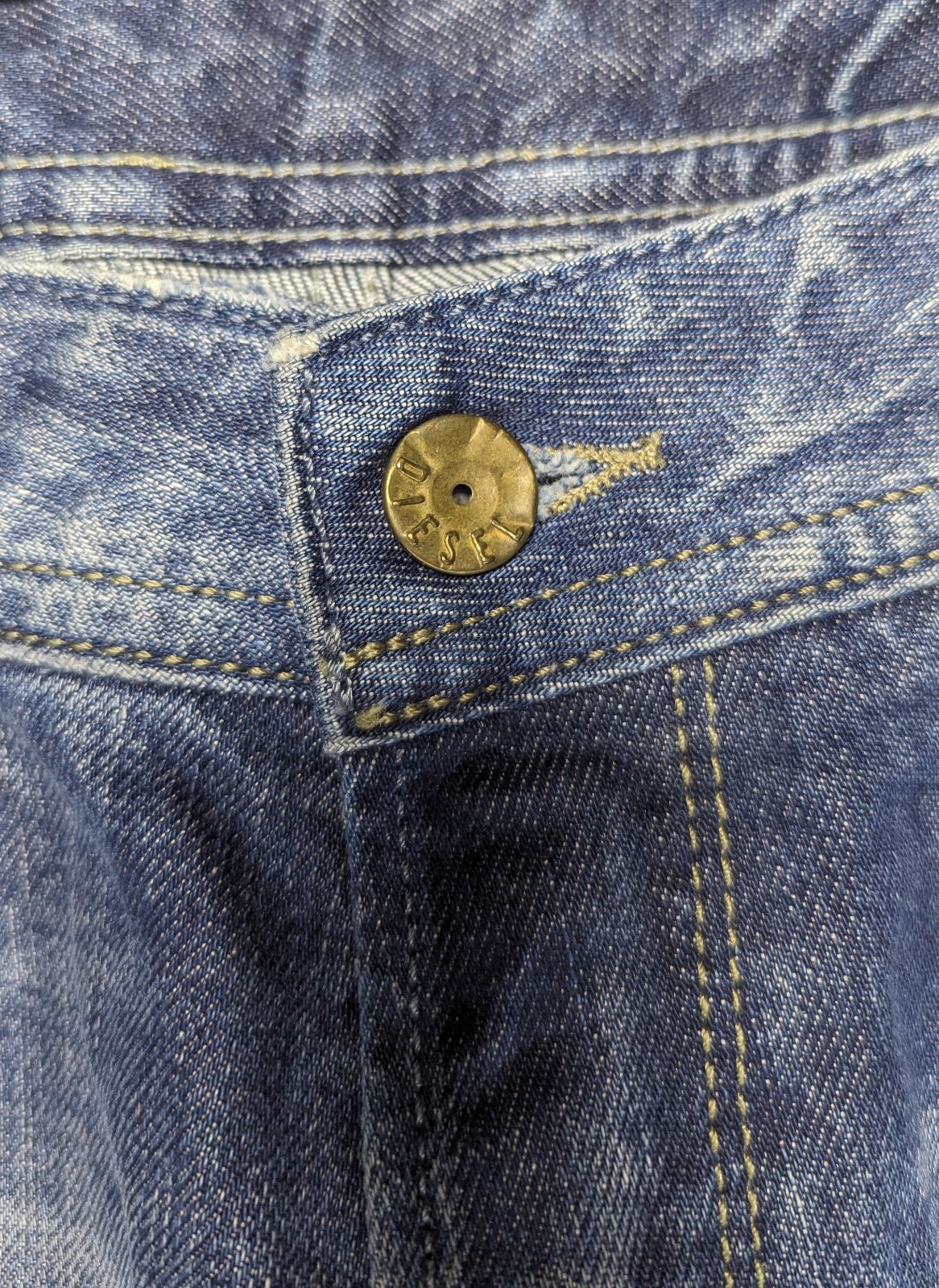 Diesel Industry Button Fly Men's Blue Jeans Size 33 RN 93243 CA 25594 EUC image 8