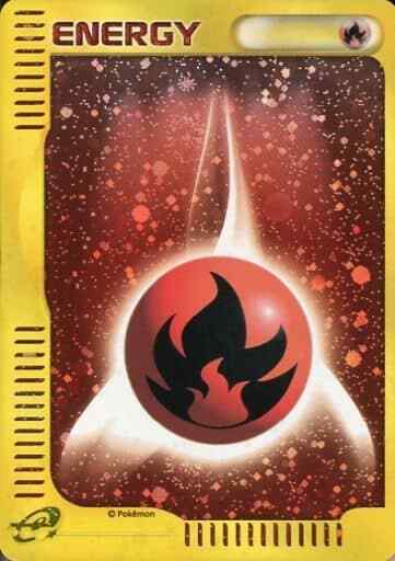 Basic Fire Energy Holo Pokemon Card e Basic Energy Pokemon
