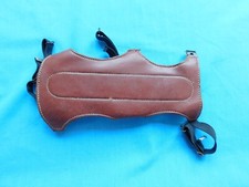 GURAD BRACCIO VINTAGE TIRO CON L'ARCO IN PELLE CON TRE CINTURINI TIPO CHIUSURA MARRONE